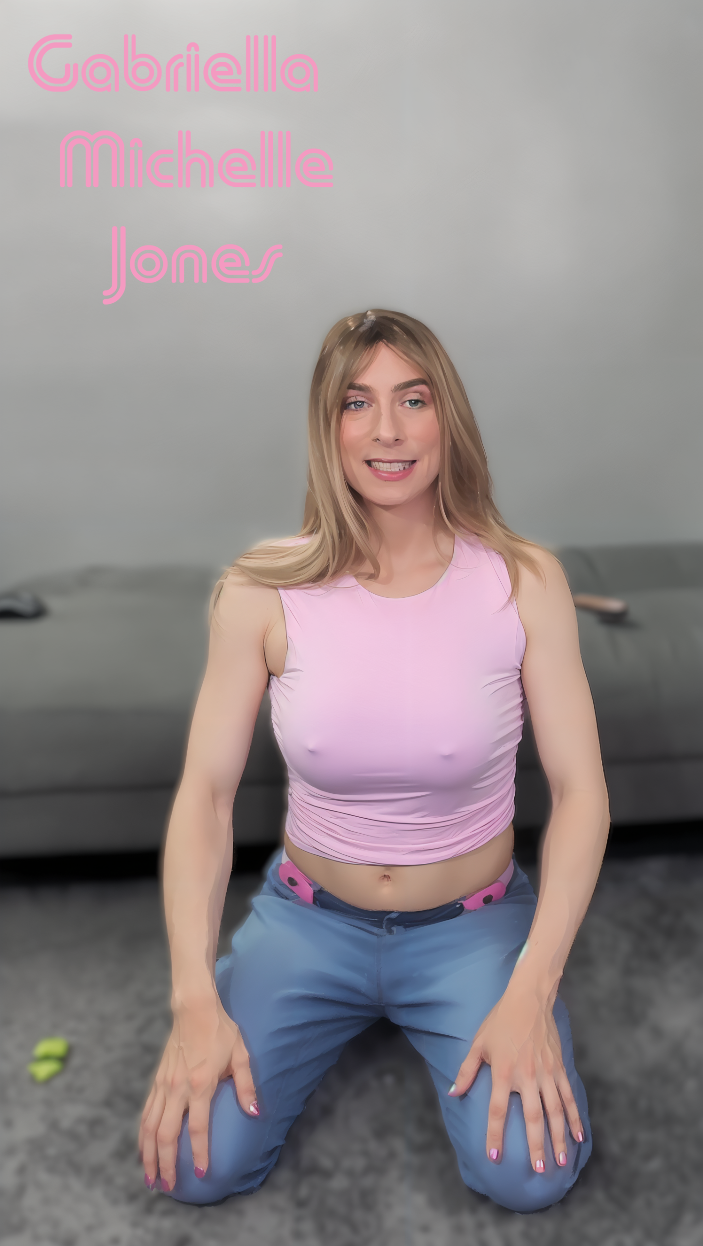 jeans and pink top look